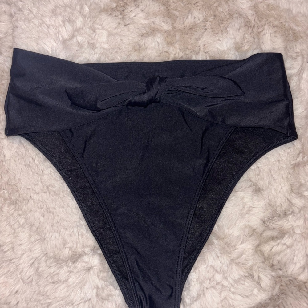 Hollister Black High Waisted Bikini Bottom